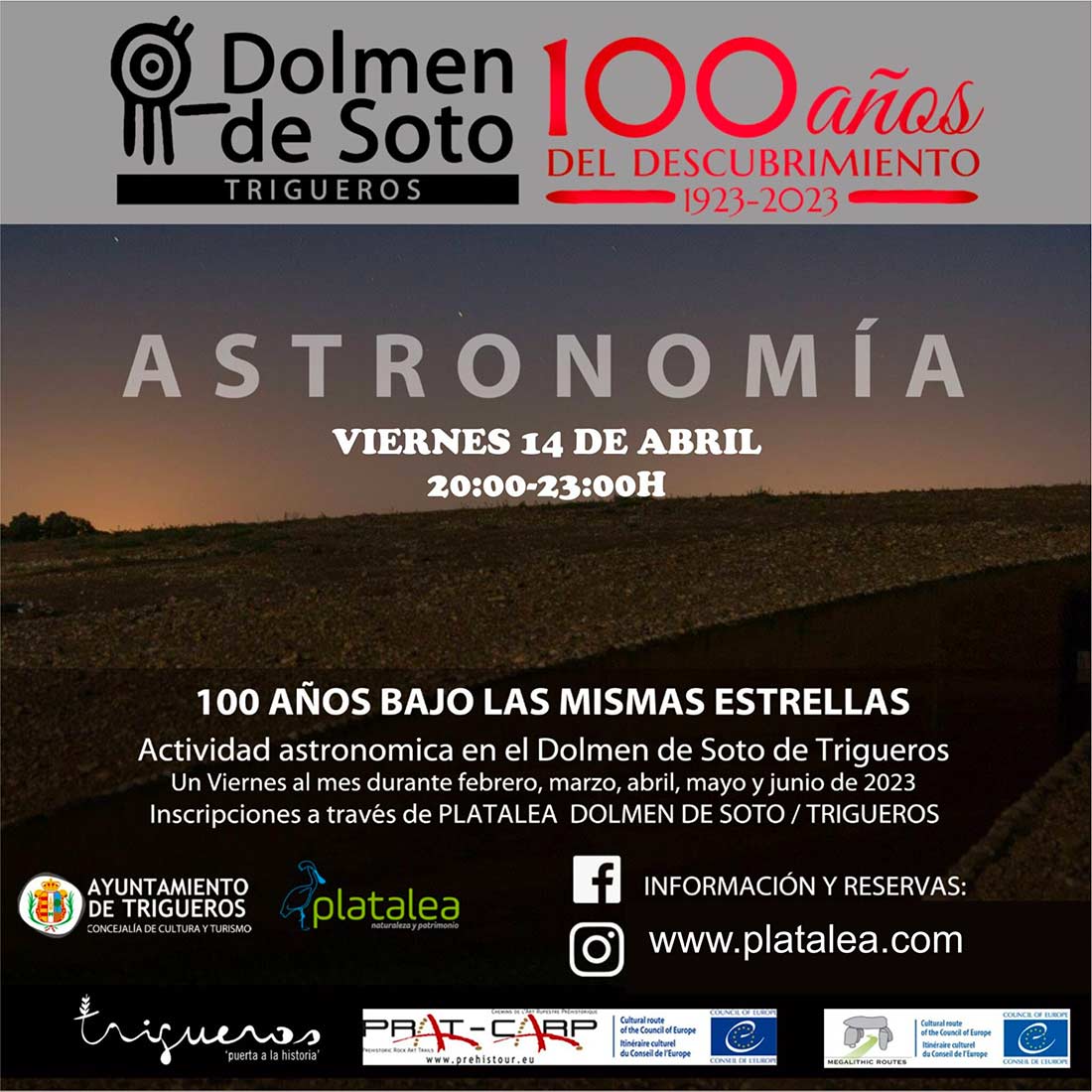 astronomia dolmen de soto platalea