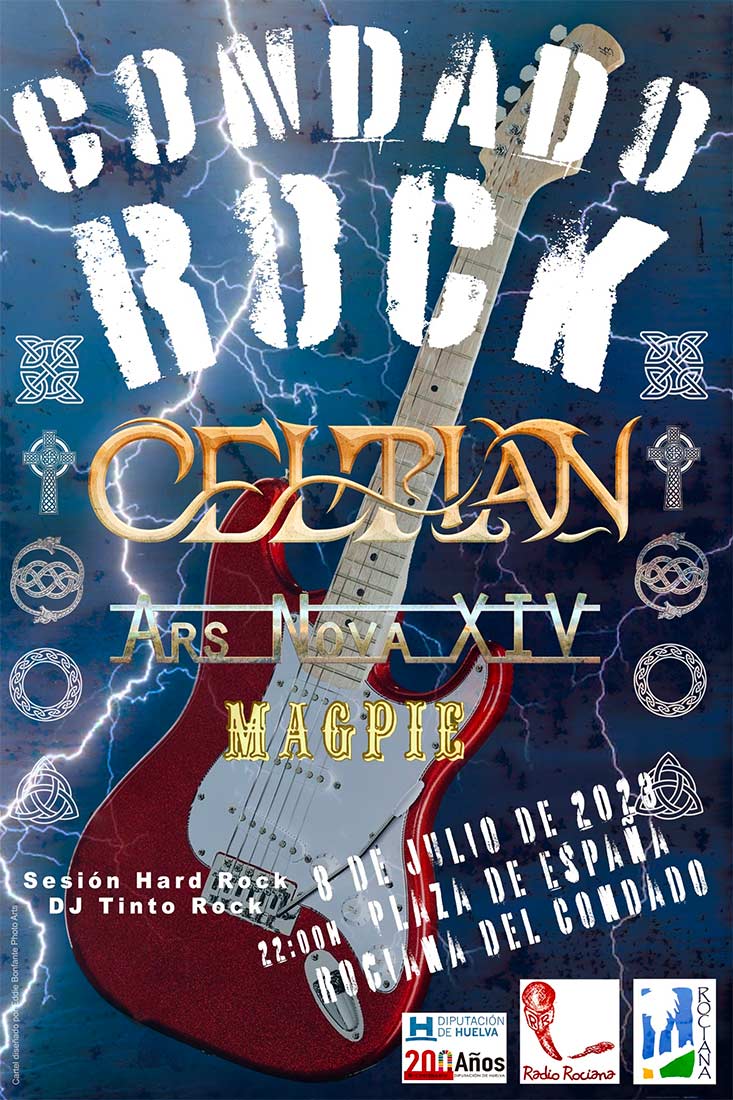 Condado rock 2023 8 de julio Rociana del condado Magpie Celtian Ars Nova XIV