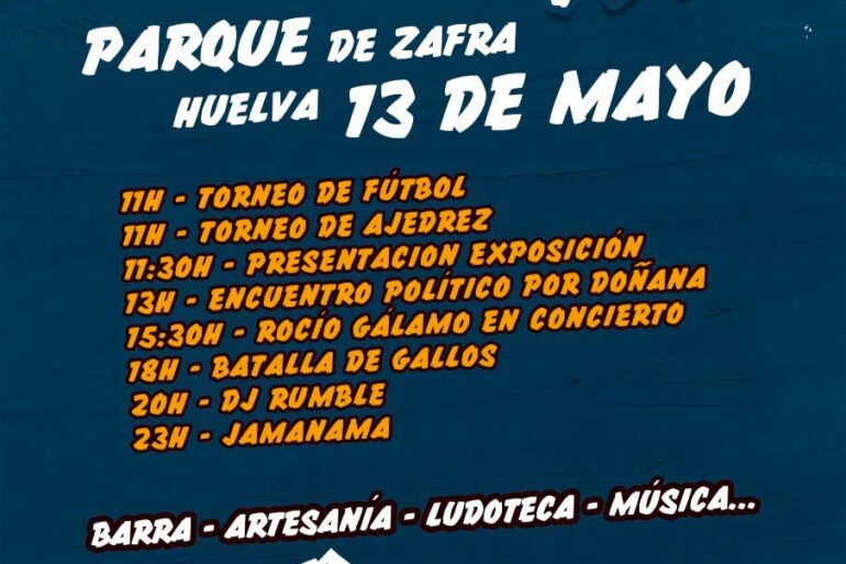 Fiesta de la rebeldia 13 de mayo 2023 parque de Zafra pce