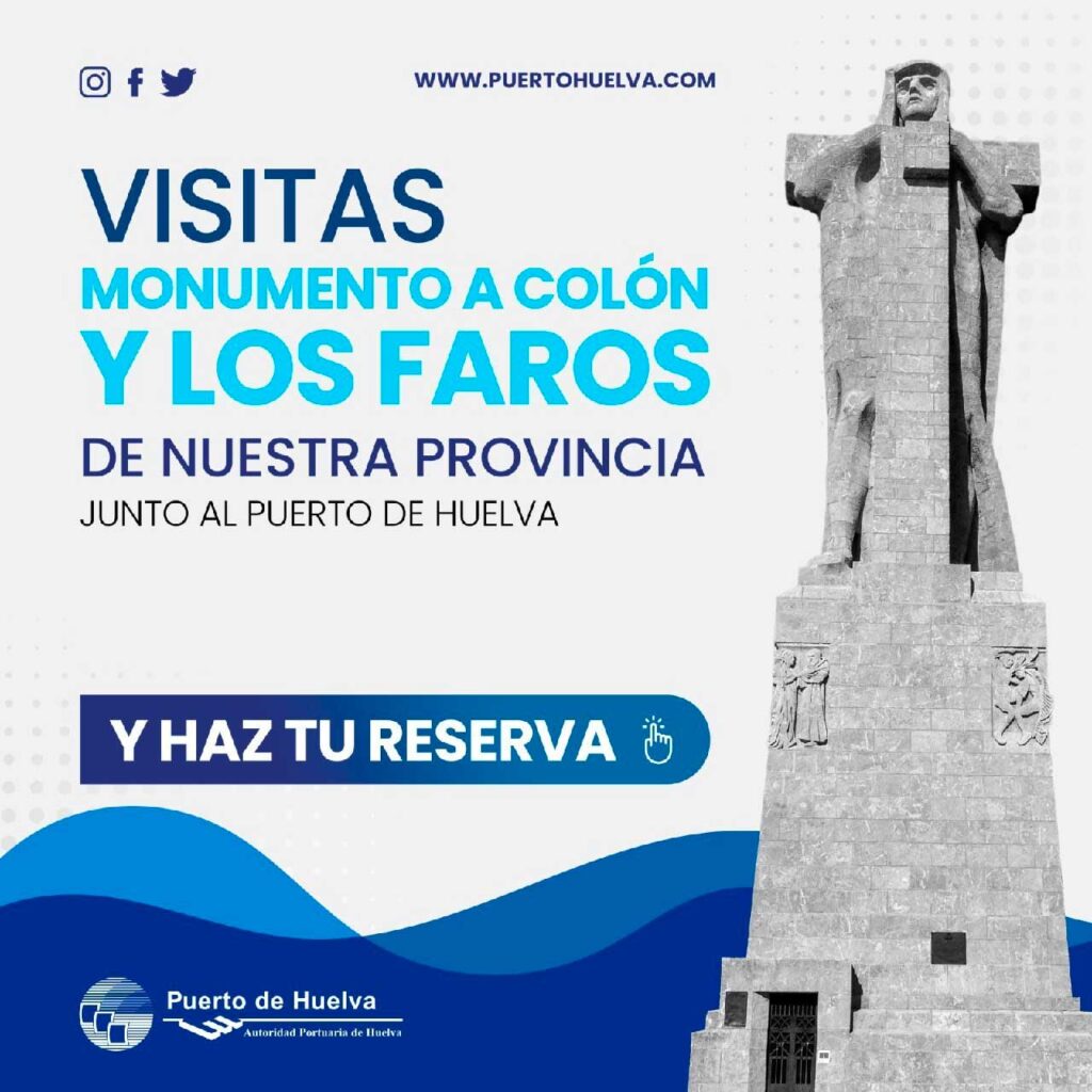 Visitas a los faros de mazagon y el Rompido y Monumento a Colon 2023