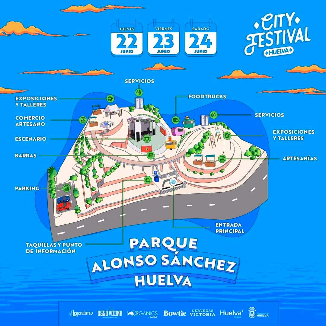 mapa city festival Huelva 2023