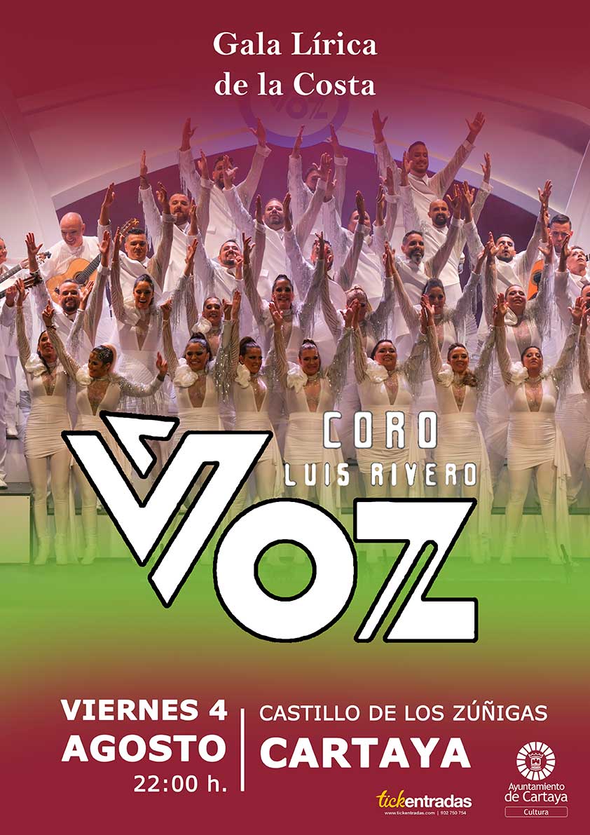 Coro La Voz 4 de agosto Cartaya Castillo de los Zunigas Gala Lirica de la Costa Coro Luis Rivero 2023