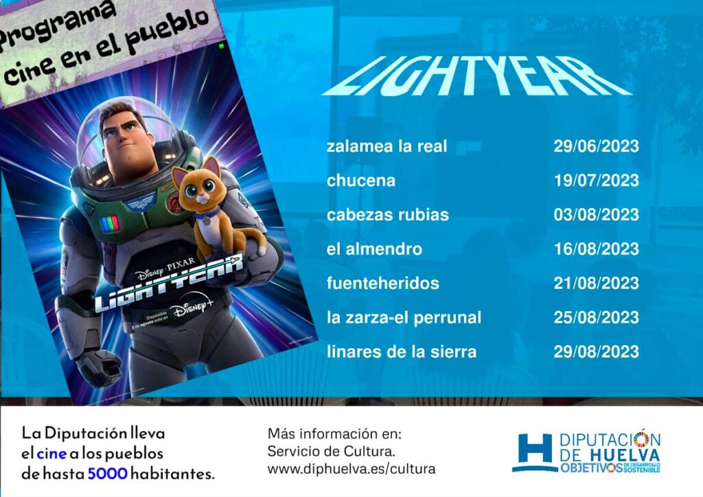 lightyear cine en el pueblo 2023