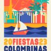 Cartel Fiestas colombinas 2023 del 1 al 6 de agosto dedicadas a los puertos