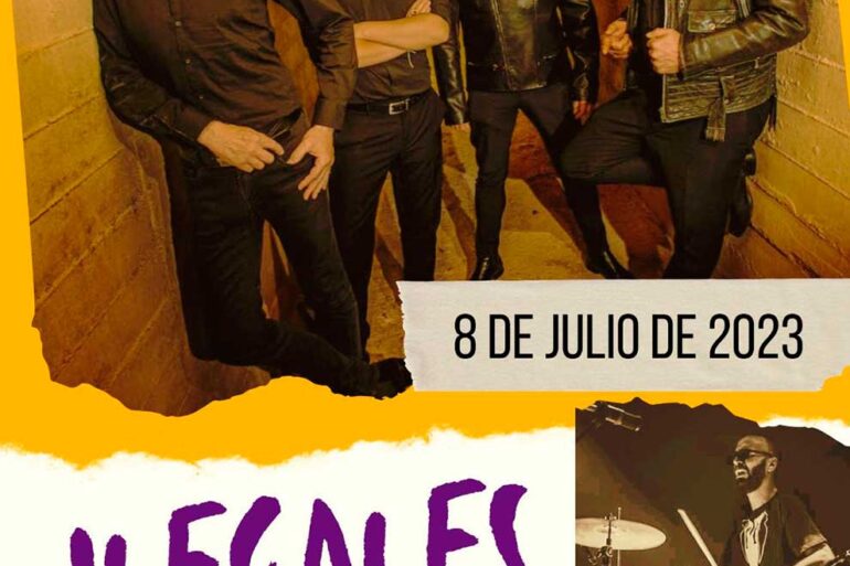 Ilegales en concierto 8 de julio 2023 corrality show Almonaster la Real Plaza de Toros