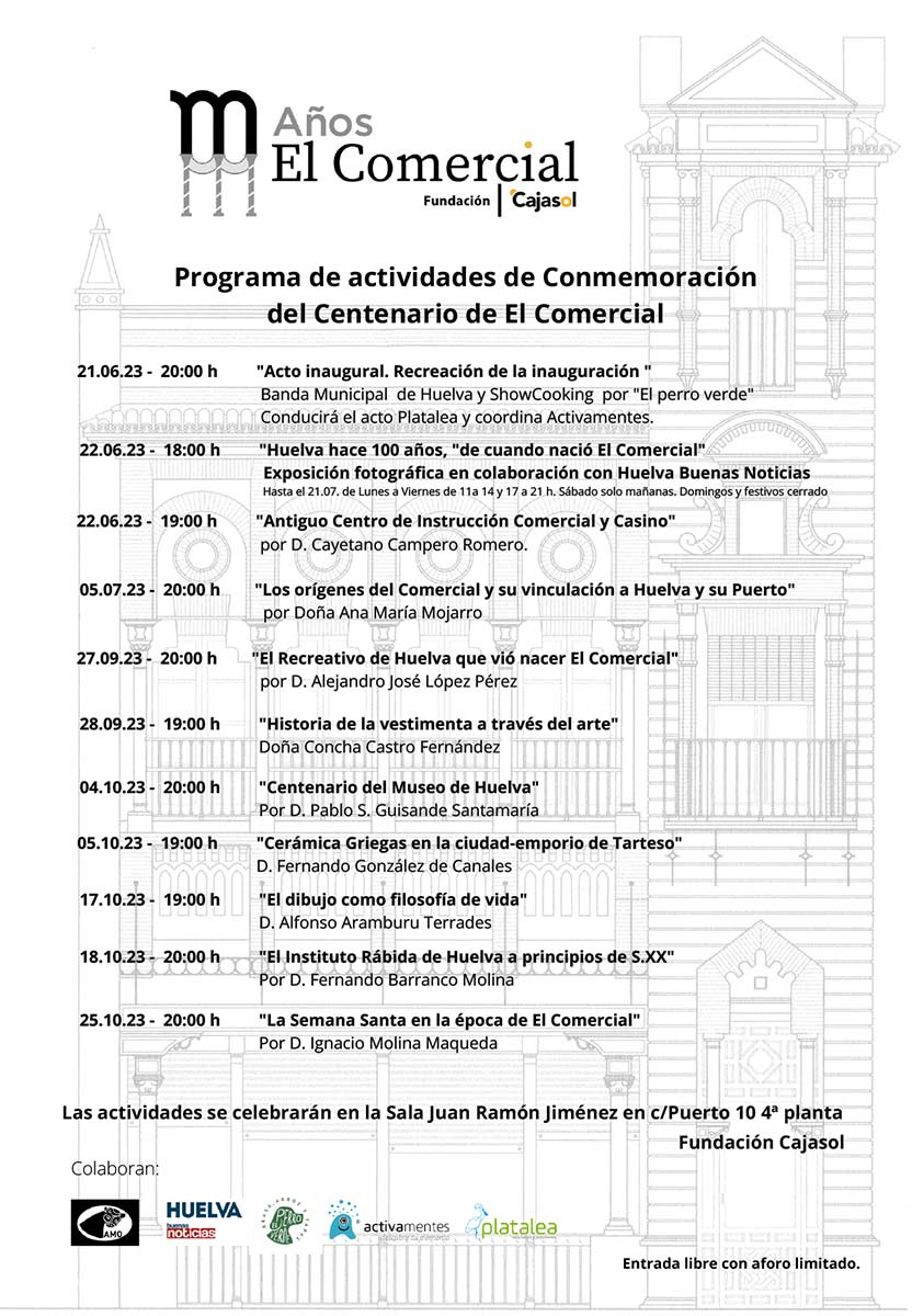 Programacion centenario El Comercial septiembre octubre 2023