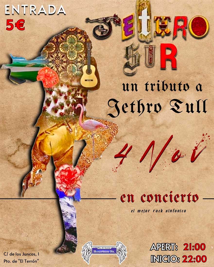 Jethro Sur un tributo a Jethro Tull 4 de noviembre 2023 Puerto El Terron Bourbon St 2023