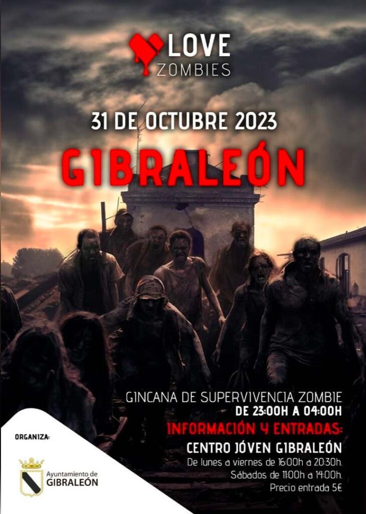 Love Zombies 2023 Gibraleon Halloween Gincana de supervivencia