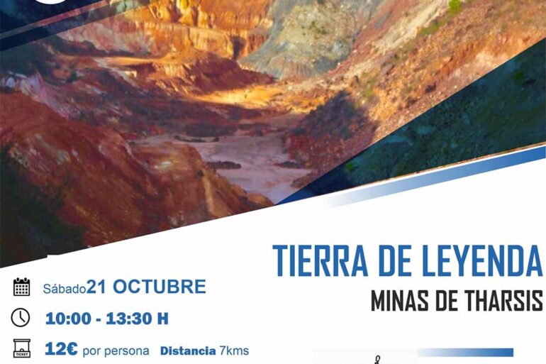 Tierra de leyenda minas de Tharsis paseo guiado 21 de octubre 2023 platalea a cielo abierto
