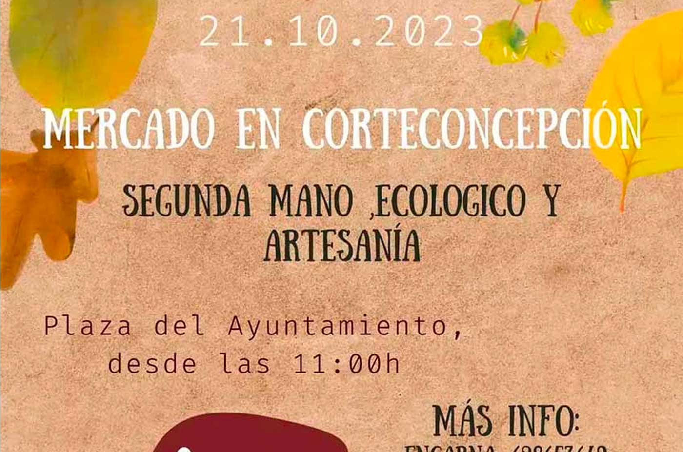 mercado de segunda mano y ecologico 21 de octubre 2023 Corteconcepcion Sierra de Aracena