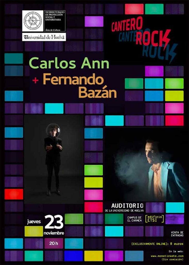 Carlos Ann Fernando Bazan en concierto jueves 23 de noviembre 2023
