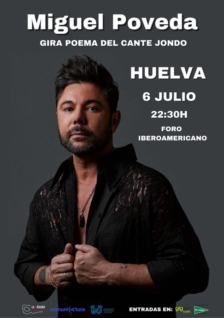 Miguel Poveda Foro Iberoamericano de La Rabida Huelva 6 de julio 2024 gira poema del cante jondo