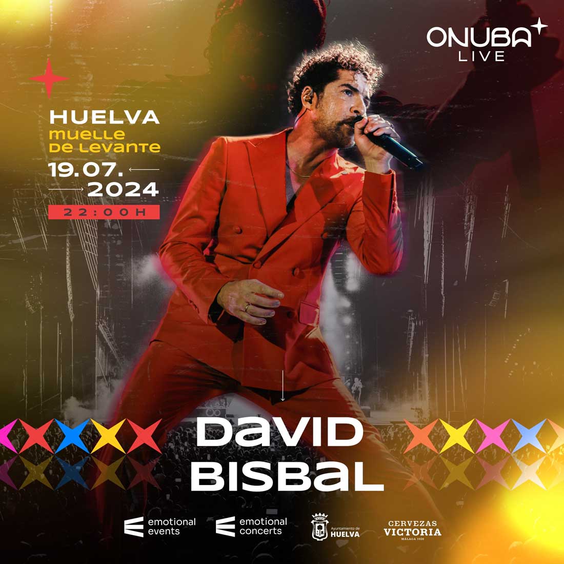 David Bisbal 19 de julio Muelle de Levante Festival Onuba Live