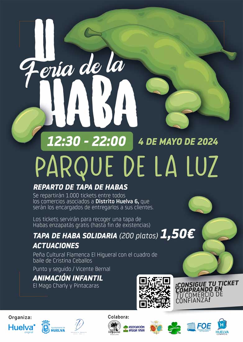 II feria de la haba 2024 Huelva 4 de mayo parque de la luz benefica